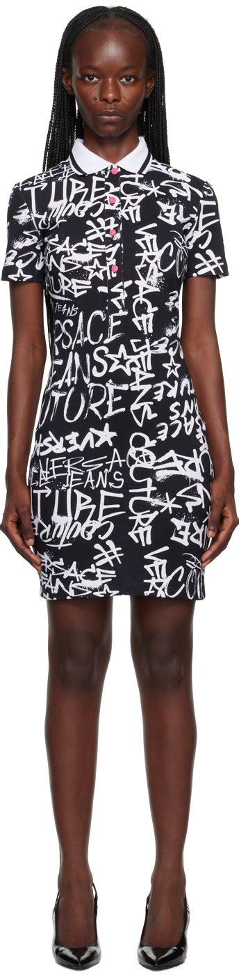 graffiti dress versace|Versace Jeans Couture .